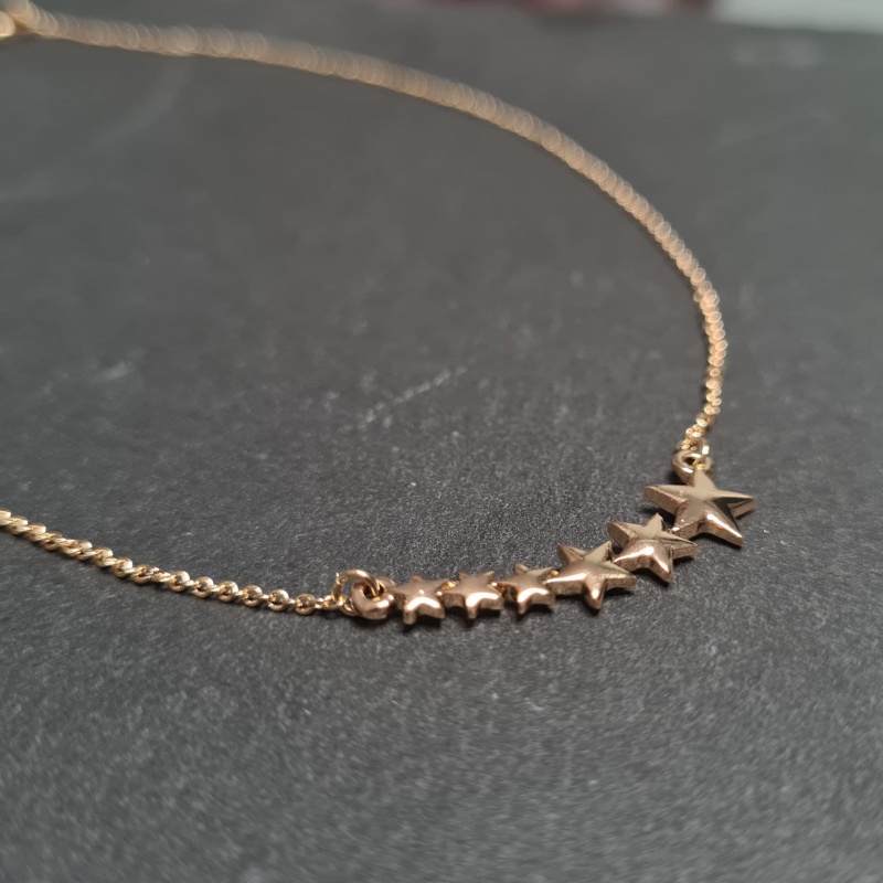 Shooting Star Necklace - Gold
